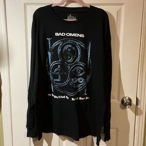 NWT Bad Omens Black Long Sleeve Band Tee